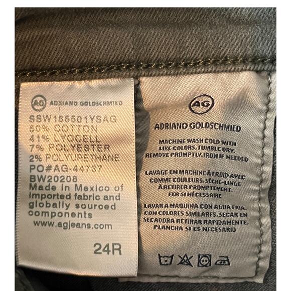 Adriano Goldschmied Jeans The Prima ankle olive size 24 - Picture 6 of 7